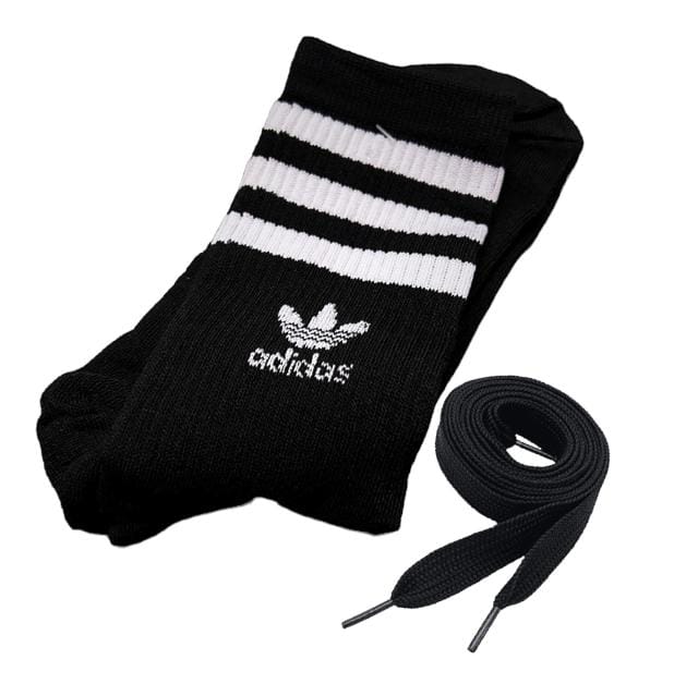 Medias Adidas + Cordones Negros