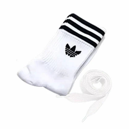 Medias Adidas + Cordones Blancos